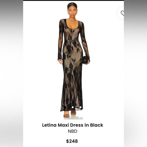 Letina Maxi Dress in Black - Revolve NBD